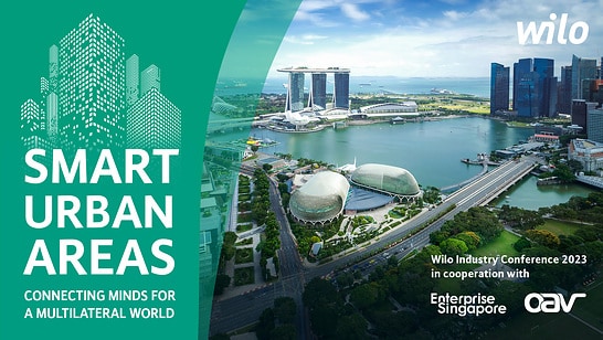 Supported by Enterprise Singapore and the German Asia Pacific Business Association, the Wilo Group Industry Conference will reimagine the city of tomorrow – one that is sustainable, people-centric and connected. Image: WILO SE