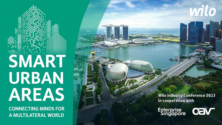 Supported by Enterprise Singapore and the German Asia Pacific Business Association, the Wilo Group Industry Conference will reimagine the city of tomorrow – one that is sustainable, people-centric and connected. Image: WILO SE