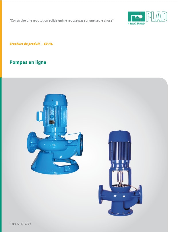 Plad Type IL/IS In-Line Pump Brochure