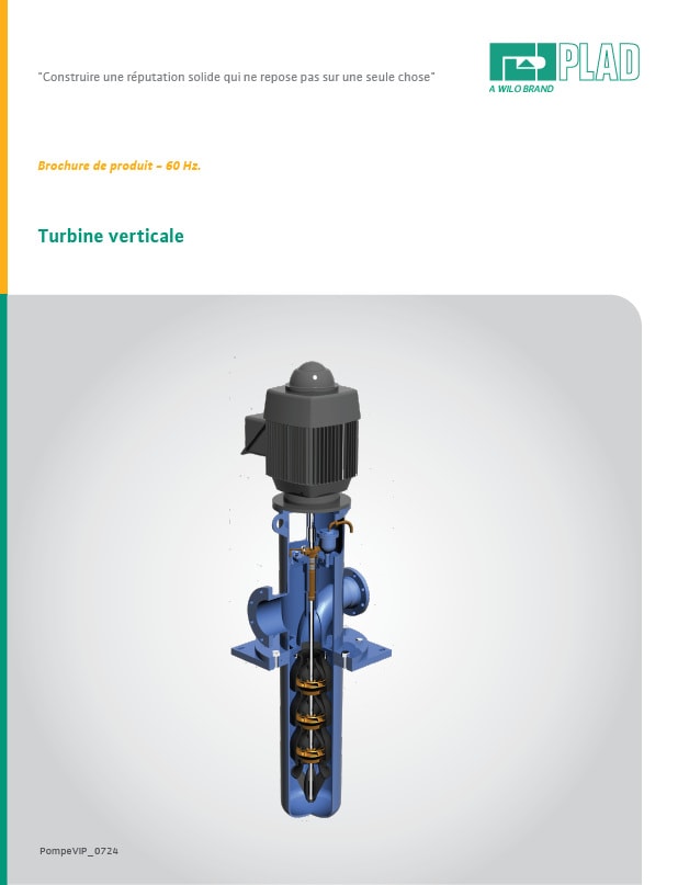 Brochure de la pompe à turbine verticale VIP Plad 