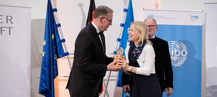 Georg Weber bei der SDG Innovation Award Vergabe in München