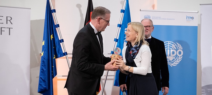 Georg Weber bei der SDG Innovation Award Vergabe in München