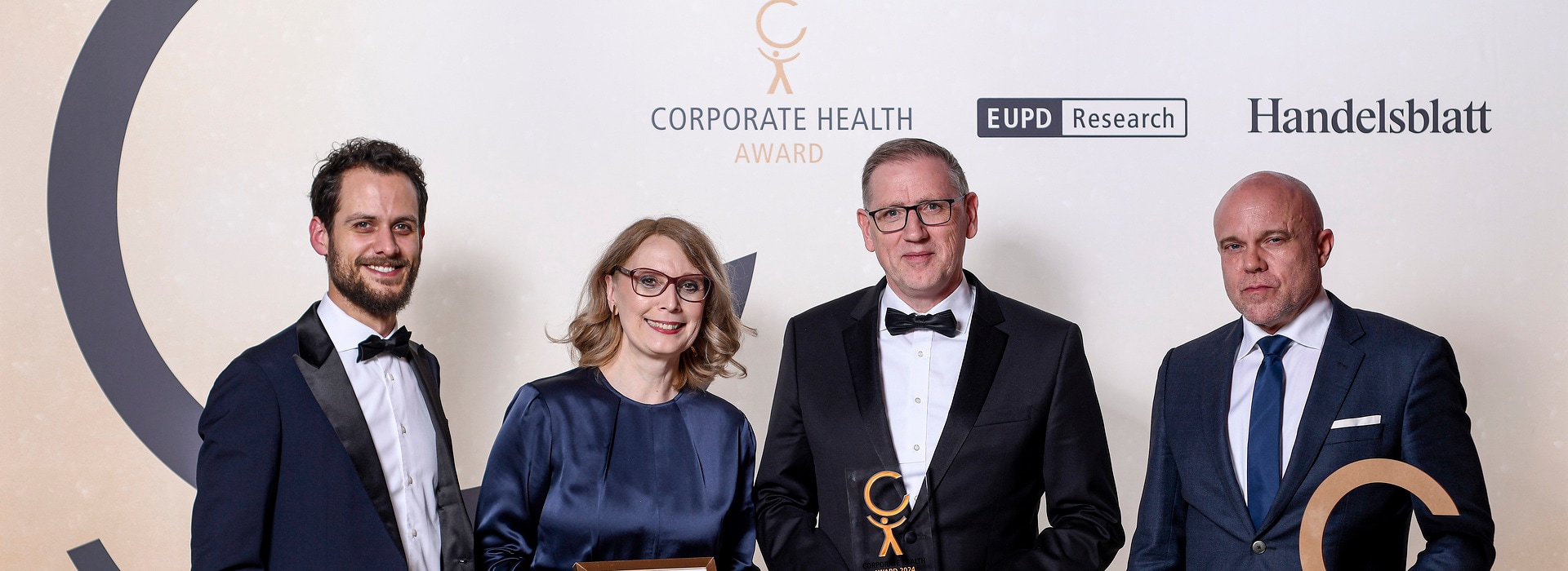 Andrea Arnold und Georg Weber beim Corporate Health Award 2024