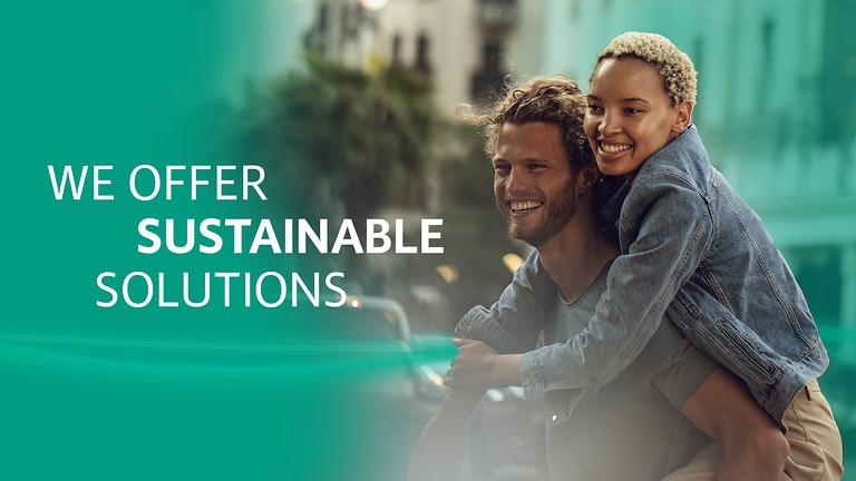 We offer sustainable solutions.
