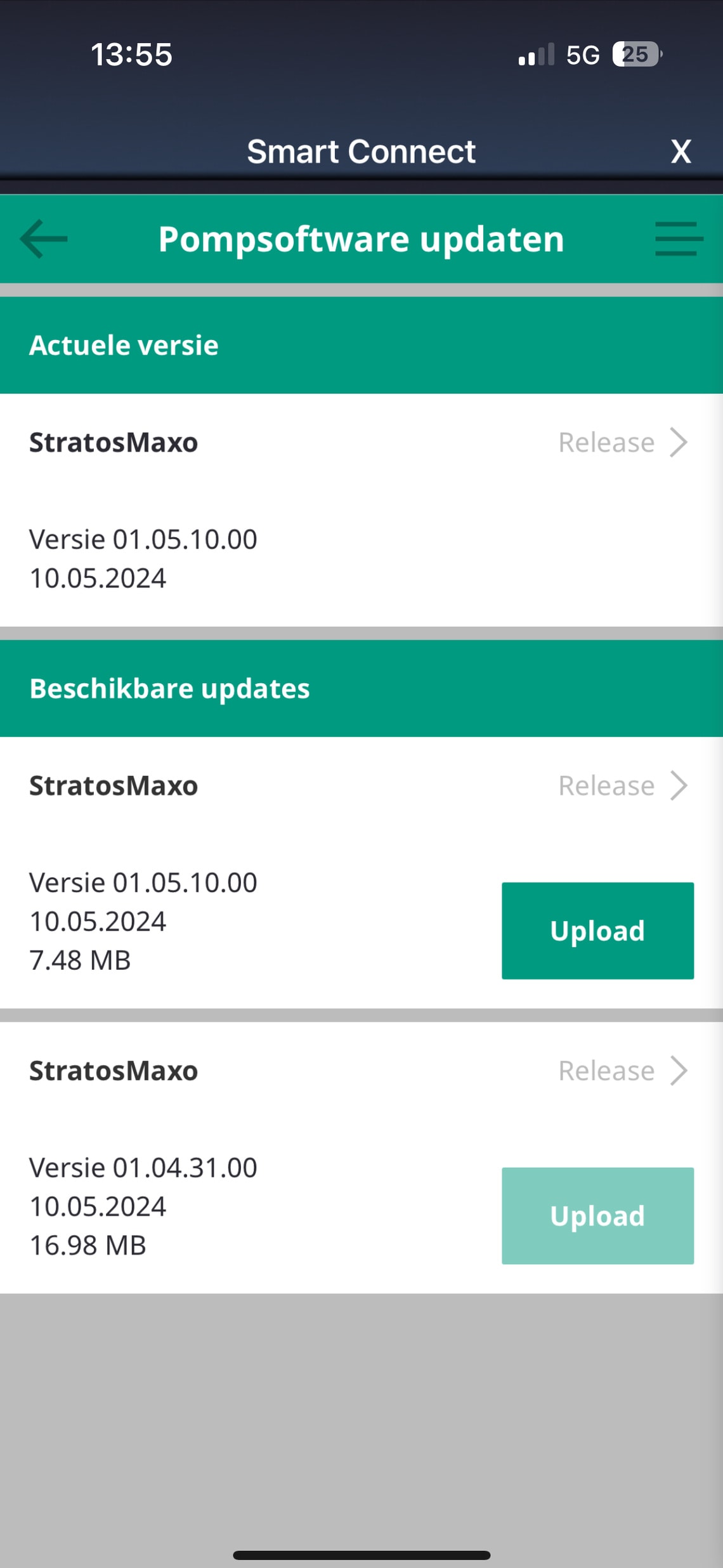 Wilo-Smart Connect -Pompsoftware updaten