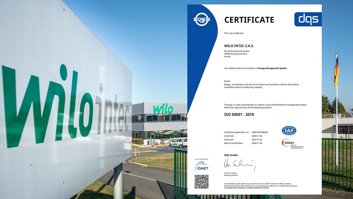 ISO 50001 - Wilo Intec certification