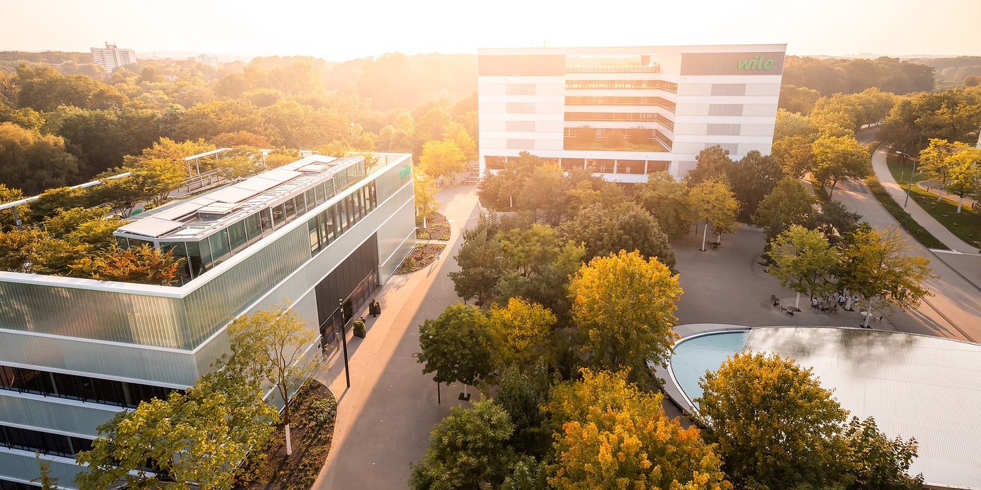 Wilo – shown here is the Group headquarters, the Wilopark in Dortmund – looks back on a successful 2025 financial year.