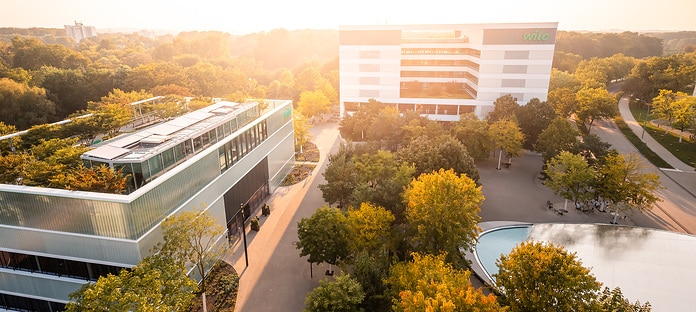 Wilo – shown here is the Group headquarters, the Wilopark in Dortmund – looks back on a successful 2025 financial year. 