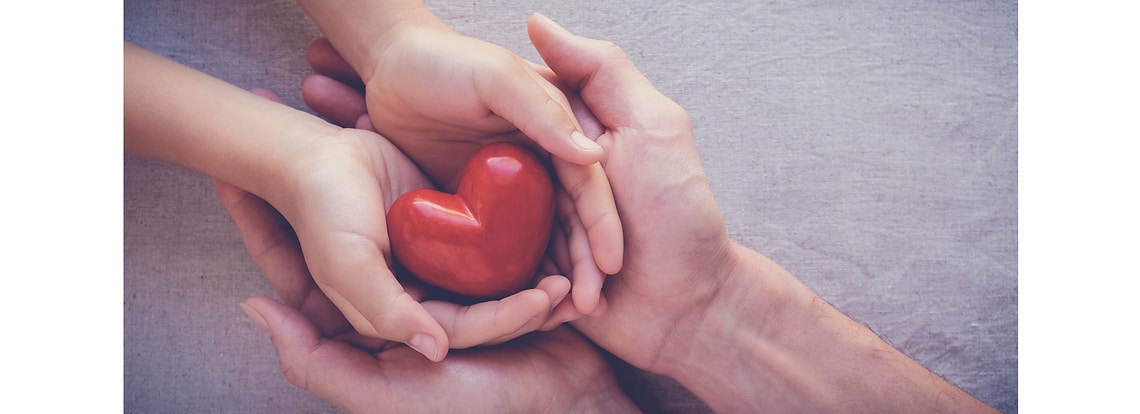 Health care, love and family concept