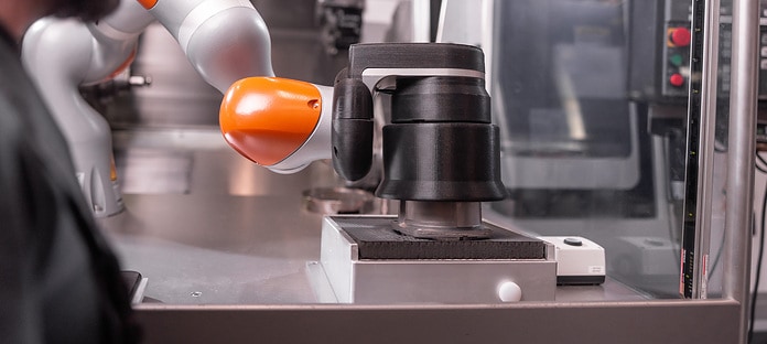 Smart Factory Dortmund, Roboter ohne Kuga-Logo