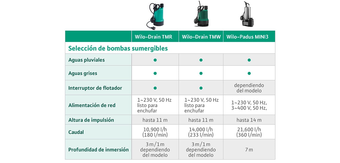 Dewatering Selection of submersible pumps BSR_Spanish