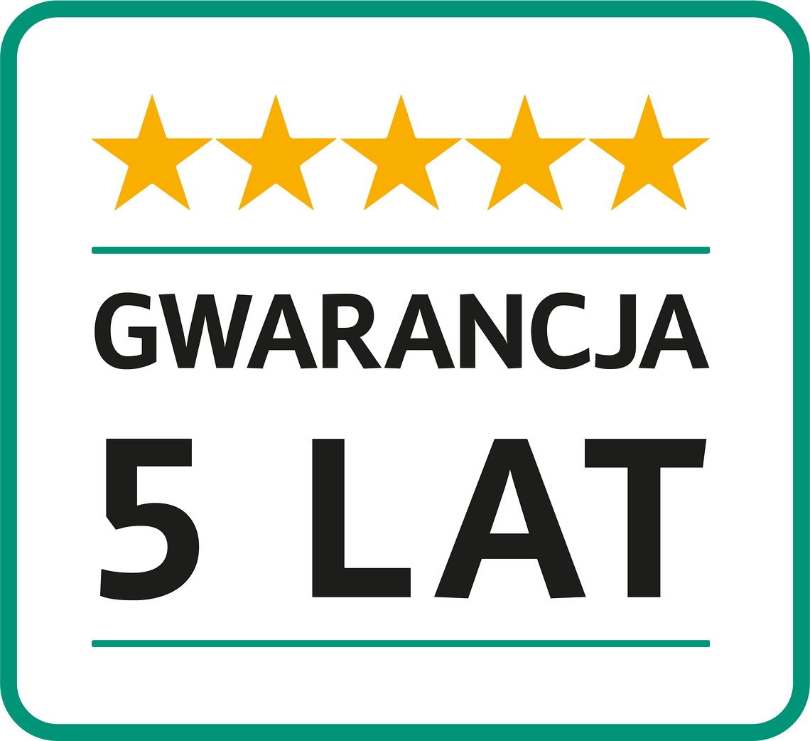 Logo 5 lat gwarancji