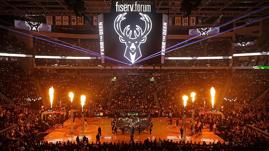 Pyrotechnic show at the Fiserv Forum featuring Wilo technology