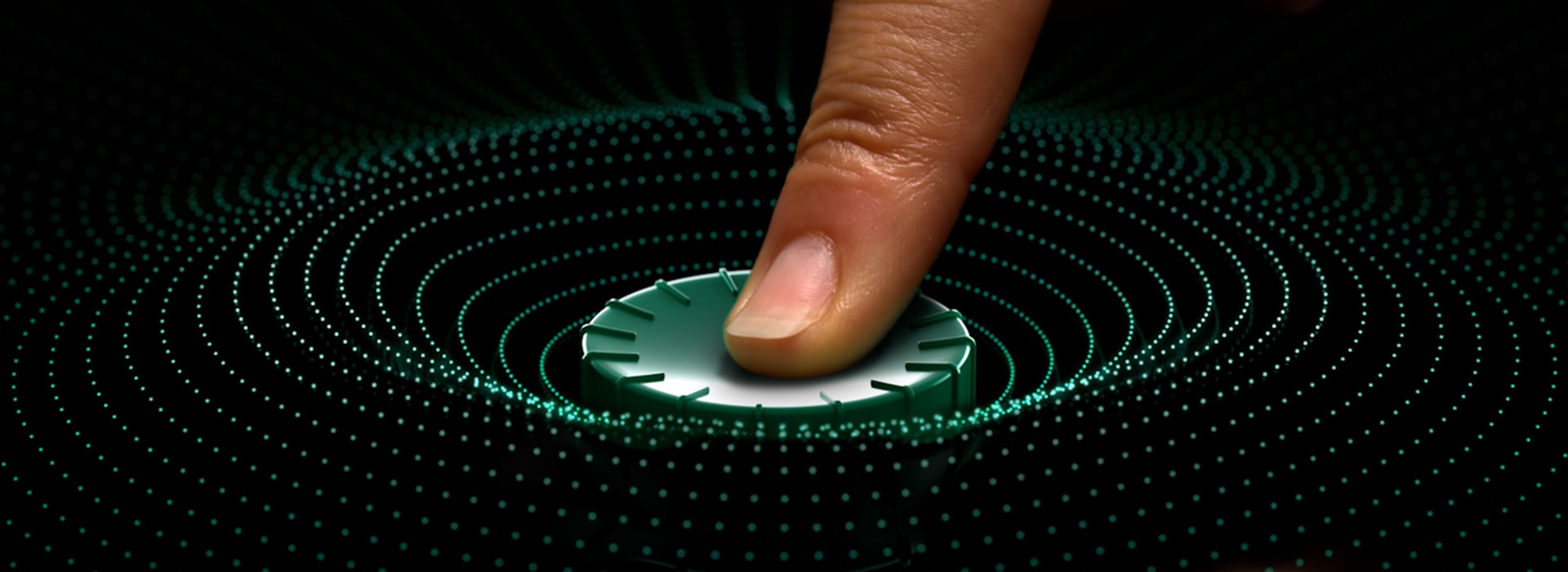 The typical green Wilo Button