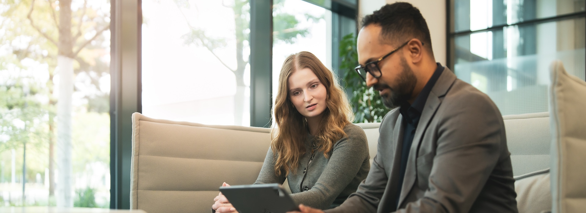 Two Wilo Employees on the Wilopark.