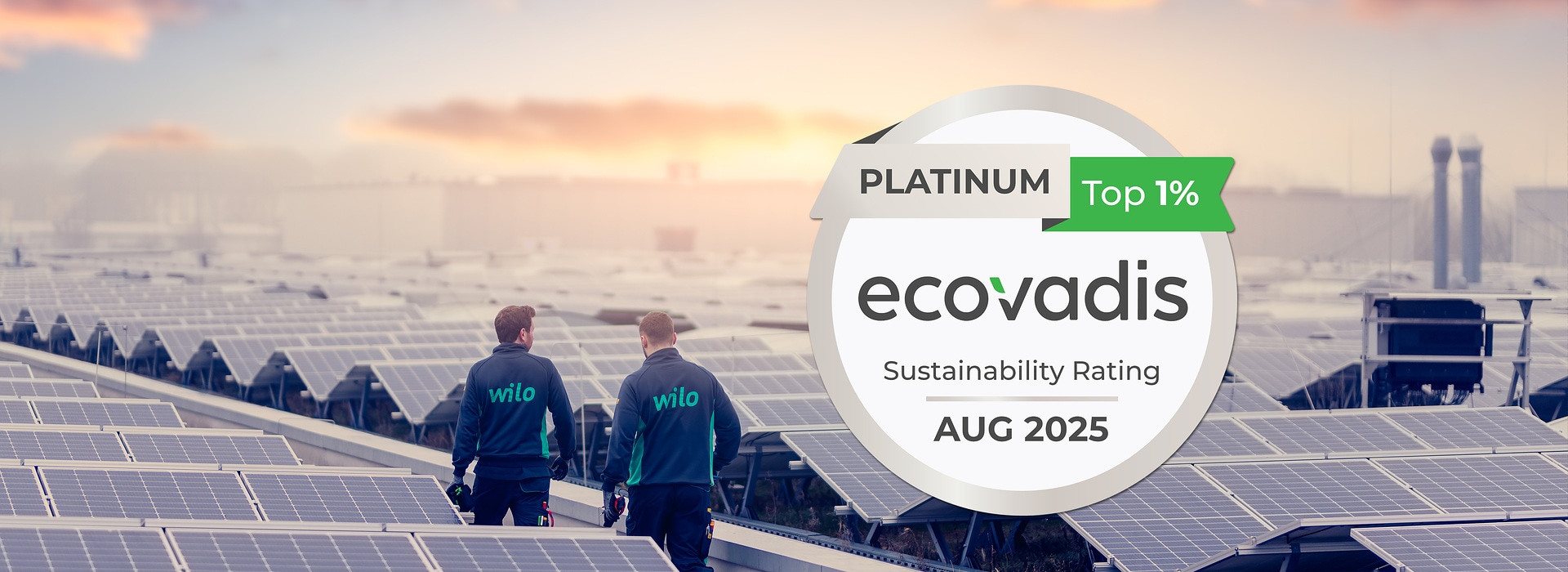 Ecovadis Sustainability Rating Rating: Platinum (Top 1%)August 2025