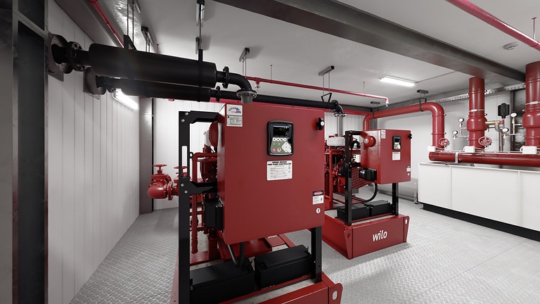 System ochrony przeciwpożarowej