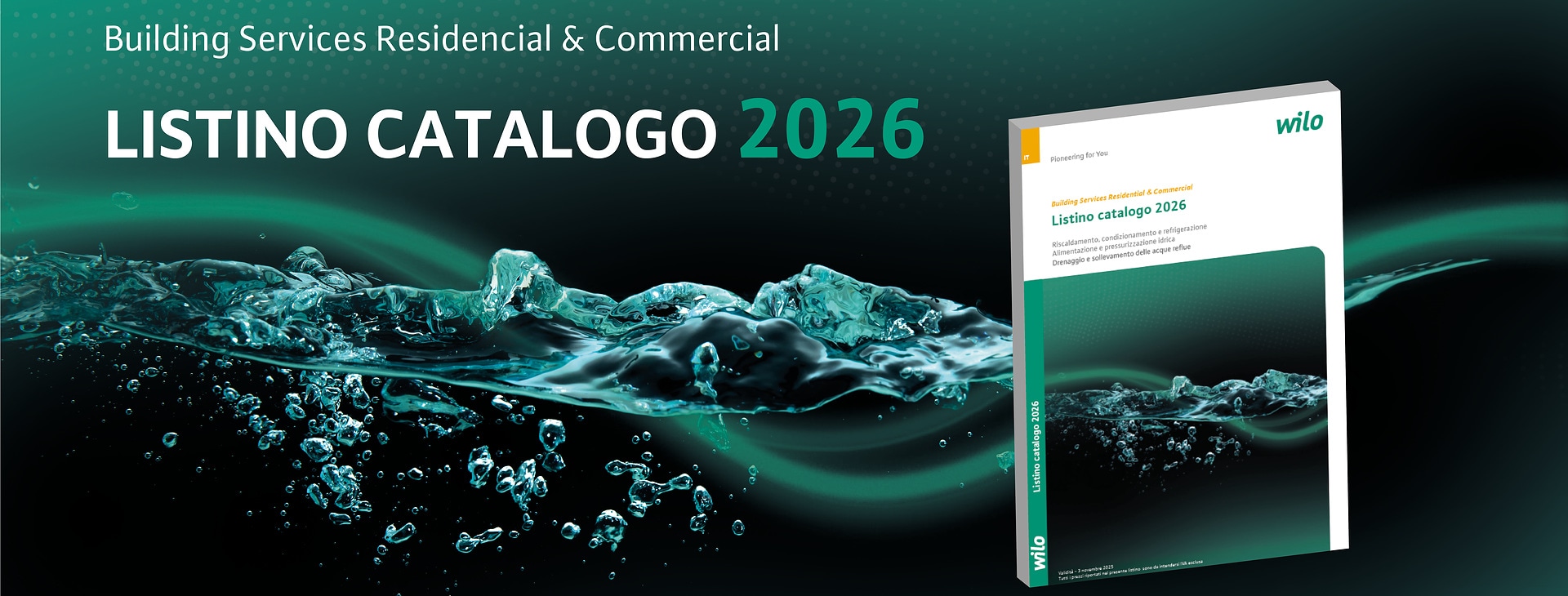 Banner Listino Wilo 2026