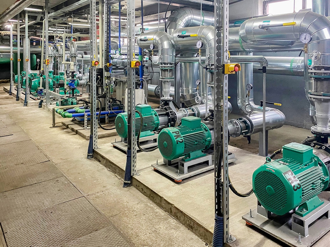 Pompy obiegowe Atmos GIGA-N i kotłowe Atmos GIGA-B w Ciepłowni Sierpc