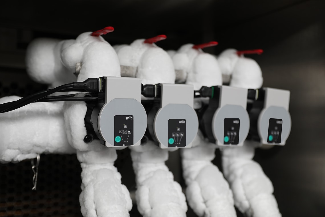 Umwälzpumpe in der Klimakammer