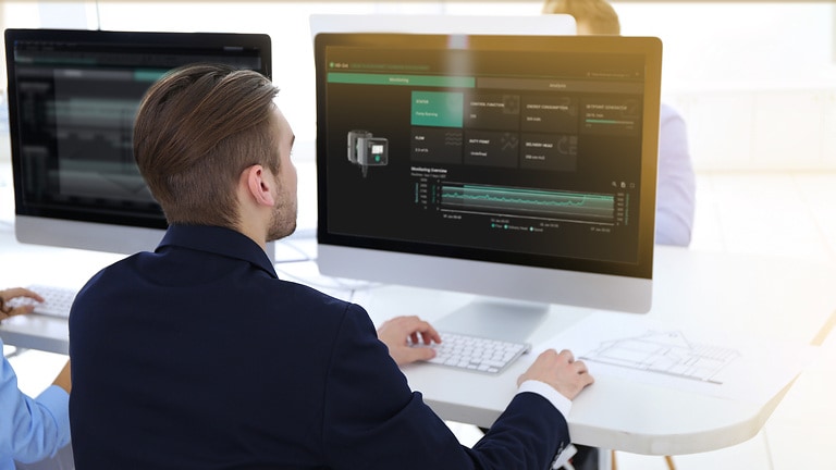 Der Wilo-Monitor überwacht Pumpen und Pumpensysteme, erkennt Probleme frühzeitig und steigert die Betriebssicherheit.