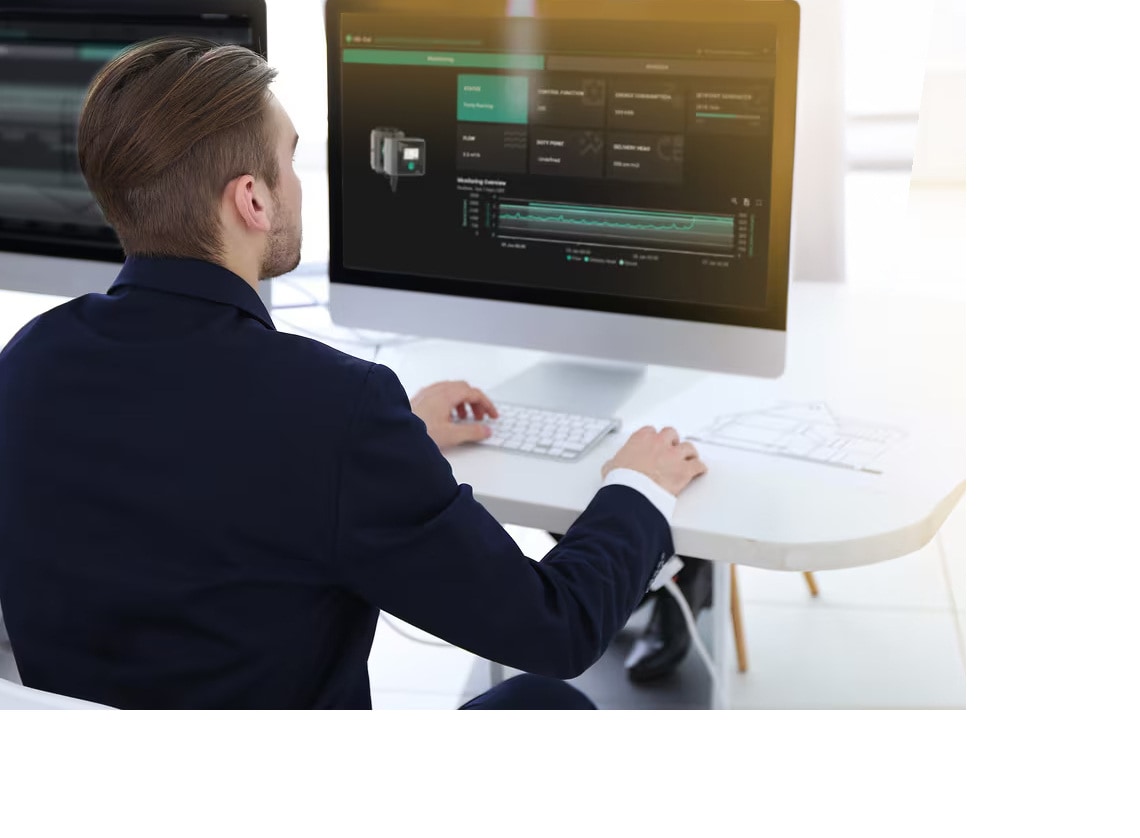 Der Wilo-Monitor überwacht Pumpen und Pumpensysteme, erkennt Probleme frühzeitig und steigert die Betriebssicherheit.