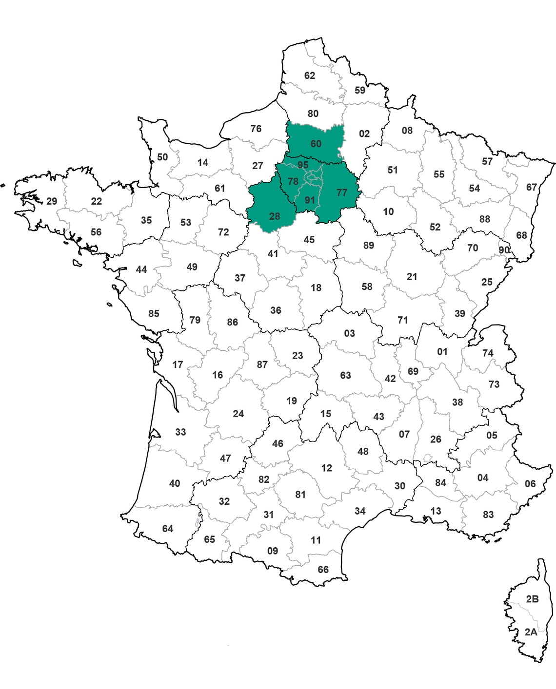 Carte support technique bâtiment région ile de france