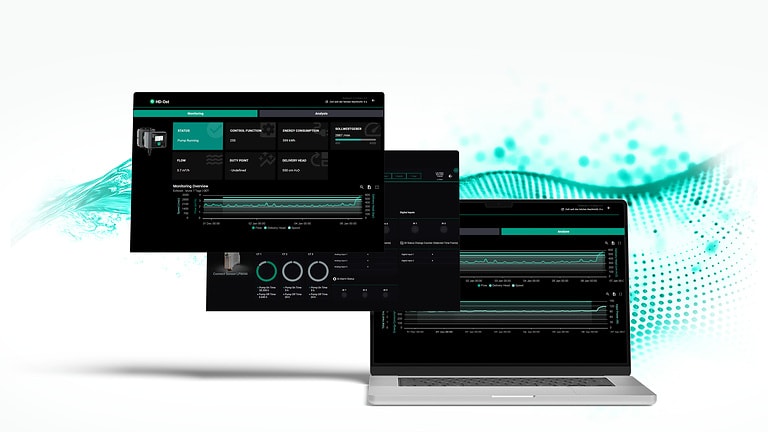 Pumpen intelligent steuern, Systeme durchgängig vernetzen und Betriebsdaten sichtbar machen – für mehr Transparenz und Kontrolle im Anlagenbetrieb.