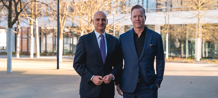 Oliver Hermes welcomes Alexander Kalouti at the Wilopark