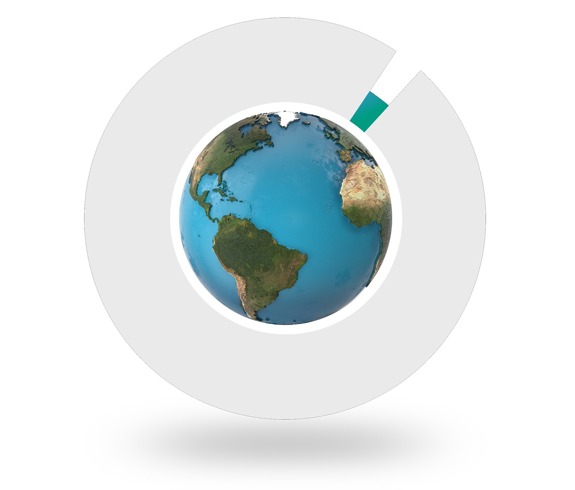 Infografik Trinkwasserknappheit: Nur 0,3 % des weltweiten Wassers sind nutzbares Süßwasser und damit Trinkwasser