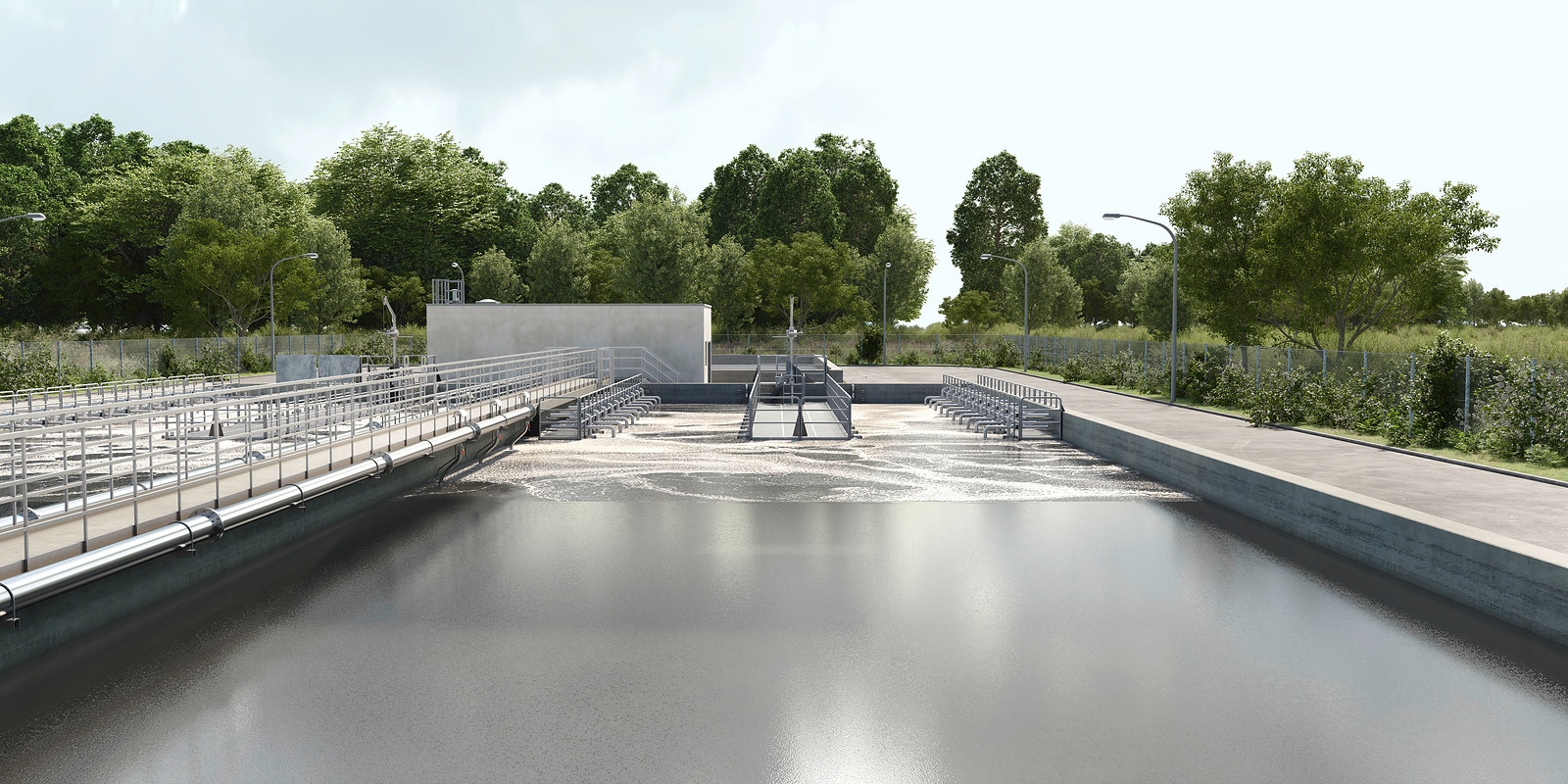 Kläranlage vorgeschaltete Denitrifikation - Membranbioreaktoren mit Spurenstoffelimination