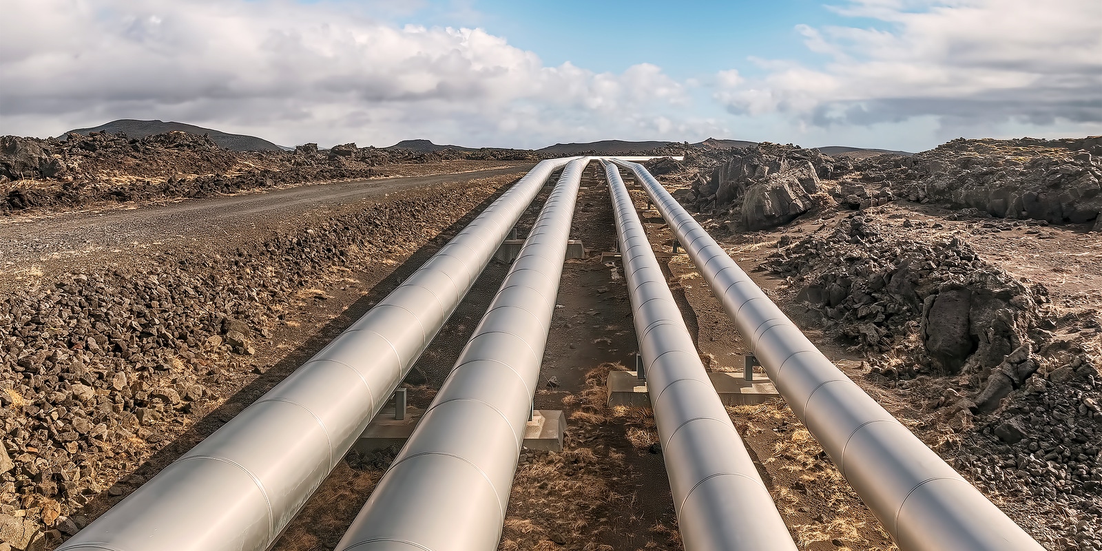 Rohrleitungen für den Transport und die Aufbereitung von Trinkwasser mit stabilem Druck und geringeren Verlusten durch reduzierte Leckagen