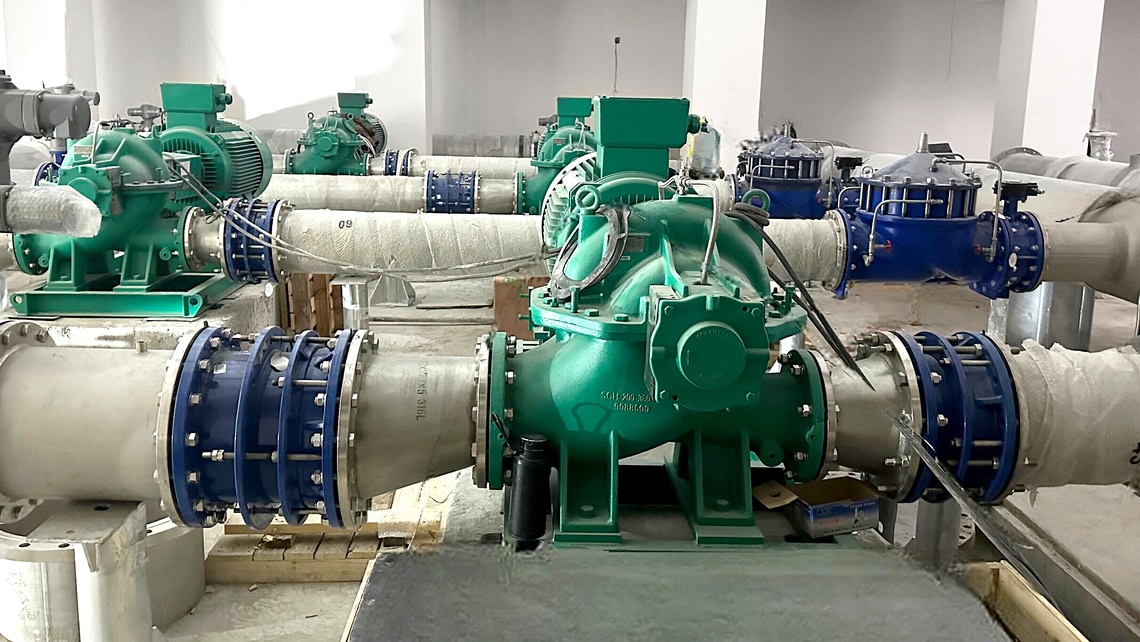 Reference pressure maintenance pumping station in XionReference pressure maintenance pumping station in Xiong