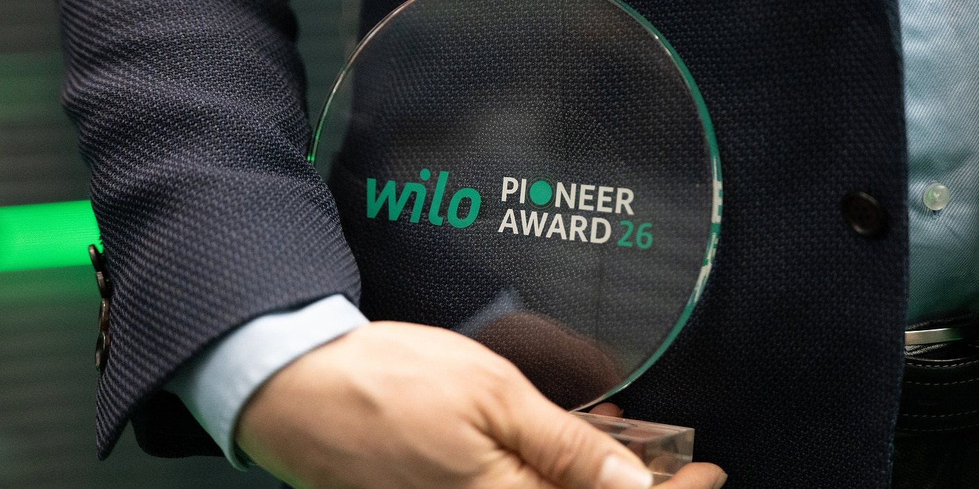 The Wilo Pioneer Award: After the regional winners have been selected and the global finalists have been chosen from among them, Wilo will host an exclusive awards ceremony at Wilopark to present the trophy.