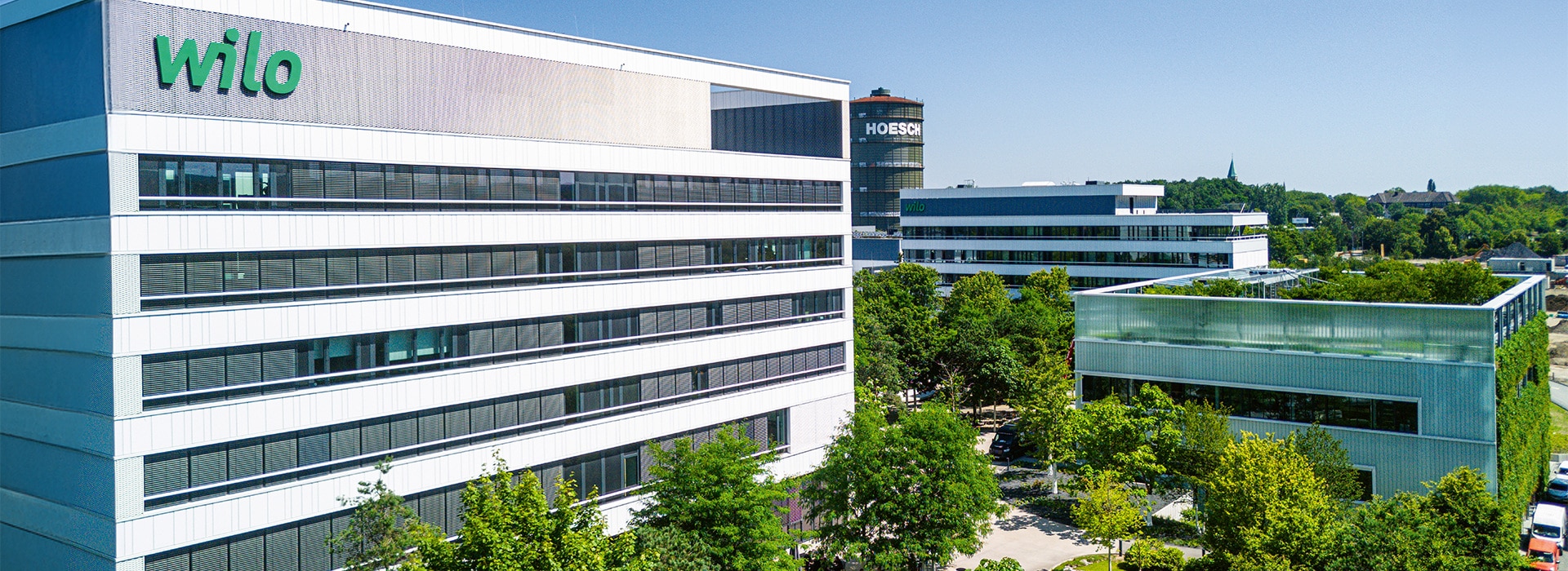 The Wilopark with many green trees