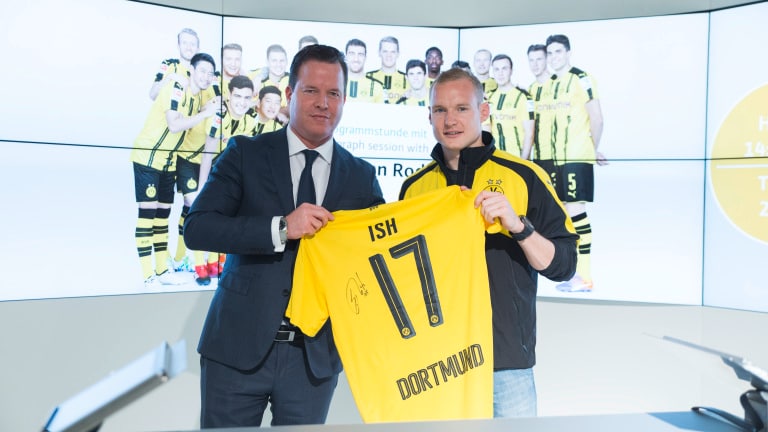 Sebastian Rode zu Gast auf dem Wilo Messestand auf der ISH 2017