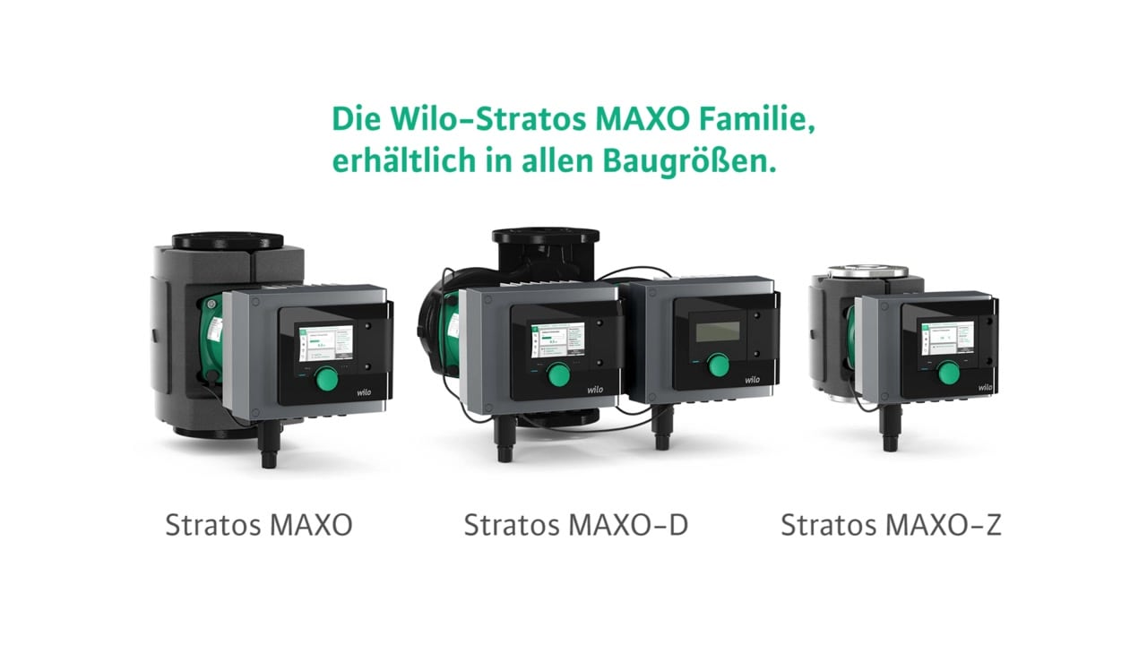 Die Wilo-Stratos MAXO Produktfamilie