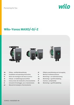 Wilo-Yonos MAXO/-D/-Z
