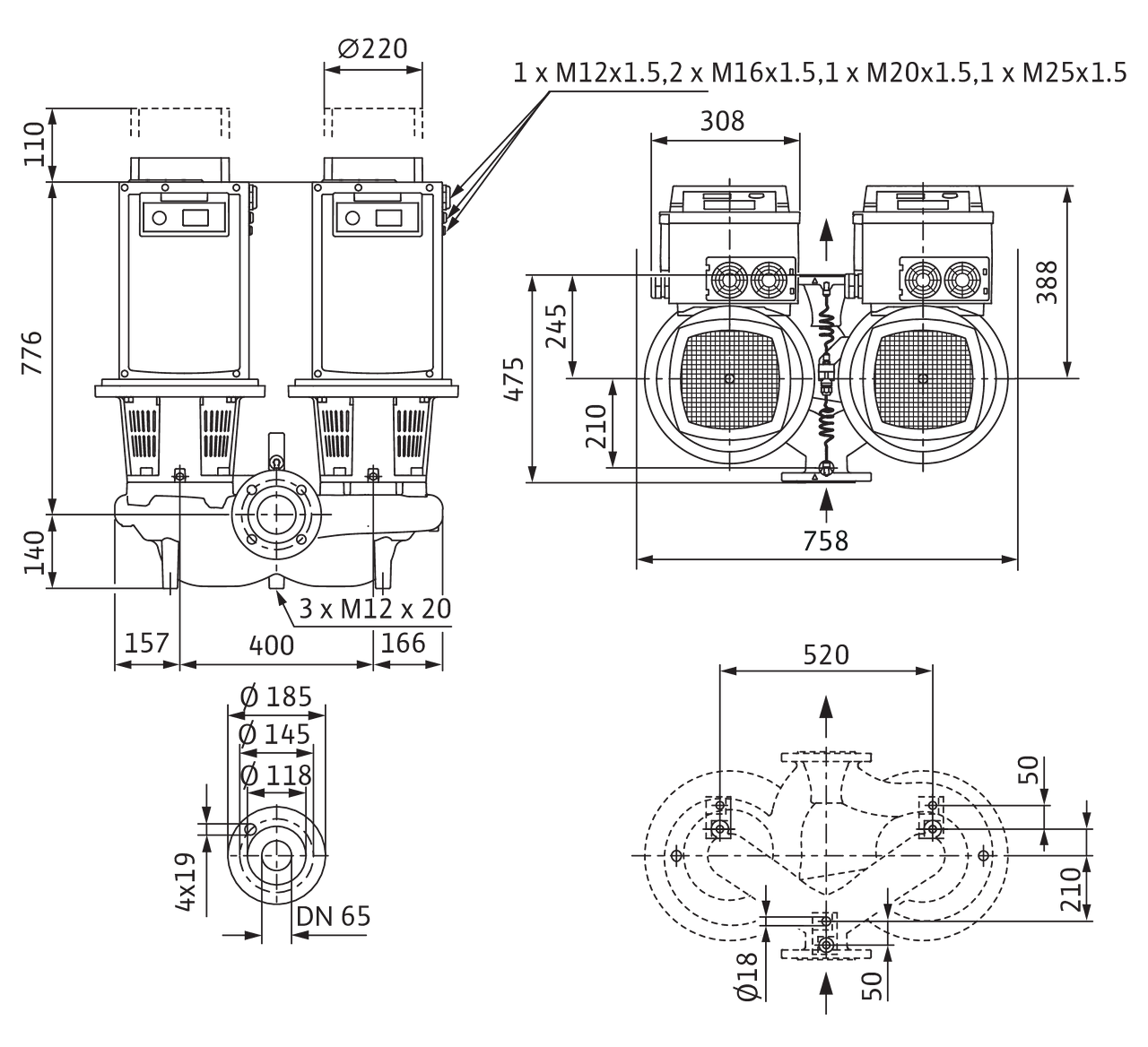Stratos GIGA-D 65/3-49/15-R1 | Wilo