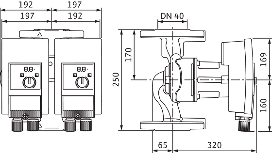 Yonos MAXO-D 40/0,5-16 PN6/10 | Wilo